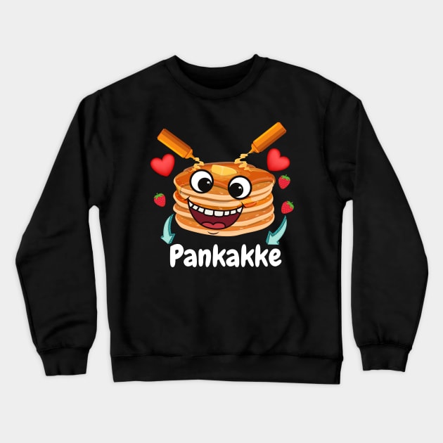 Funny Naughty Foodie Pun Pankakke Sarcastic Crewneck Sweatshirt by Shadowbyte91